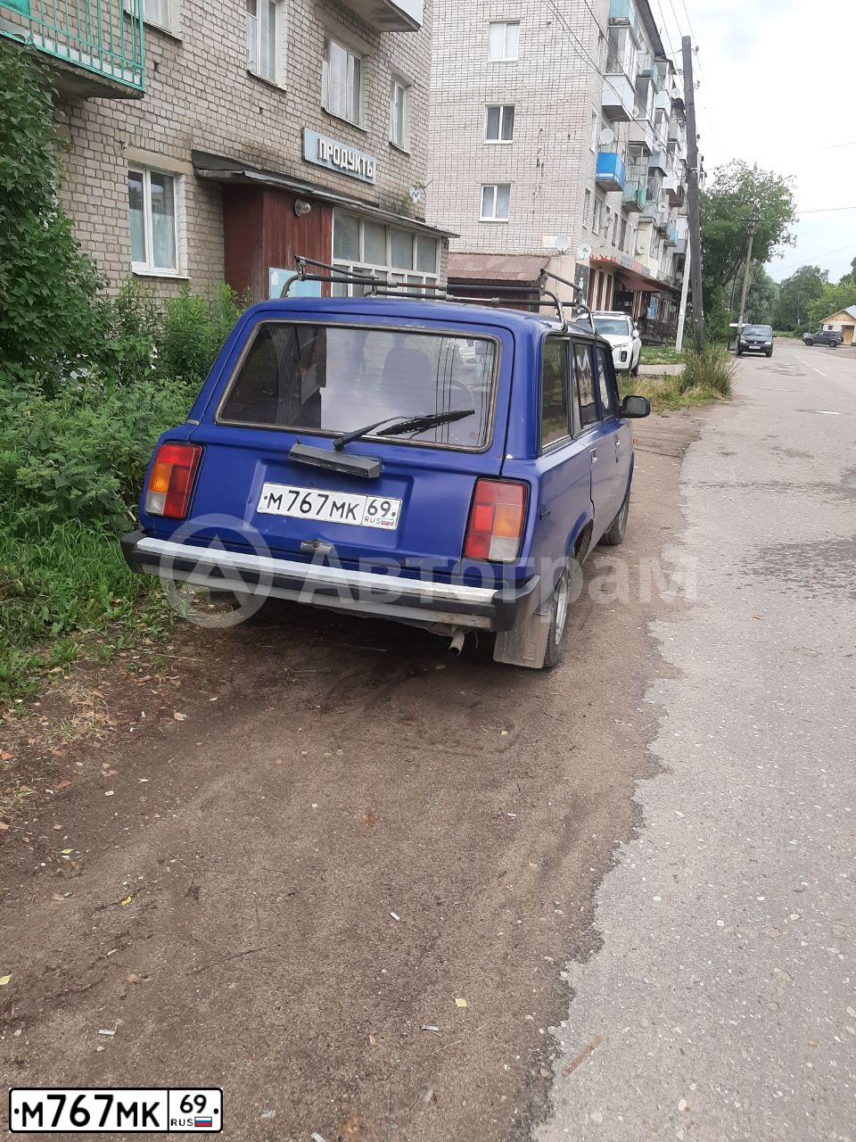 Фото автомобиля VAZ 2104 LADA, 2004 — госномер М767МК69. Цвет: синий