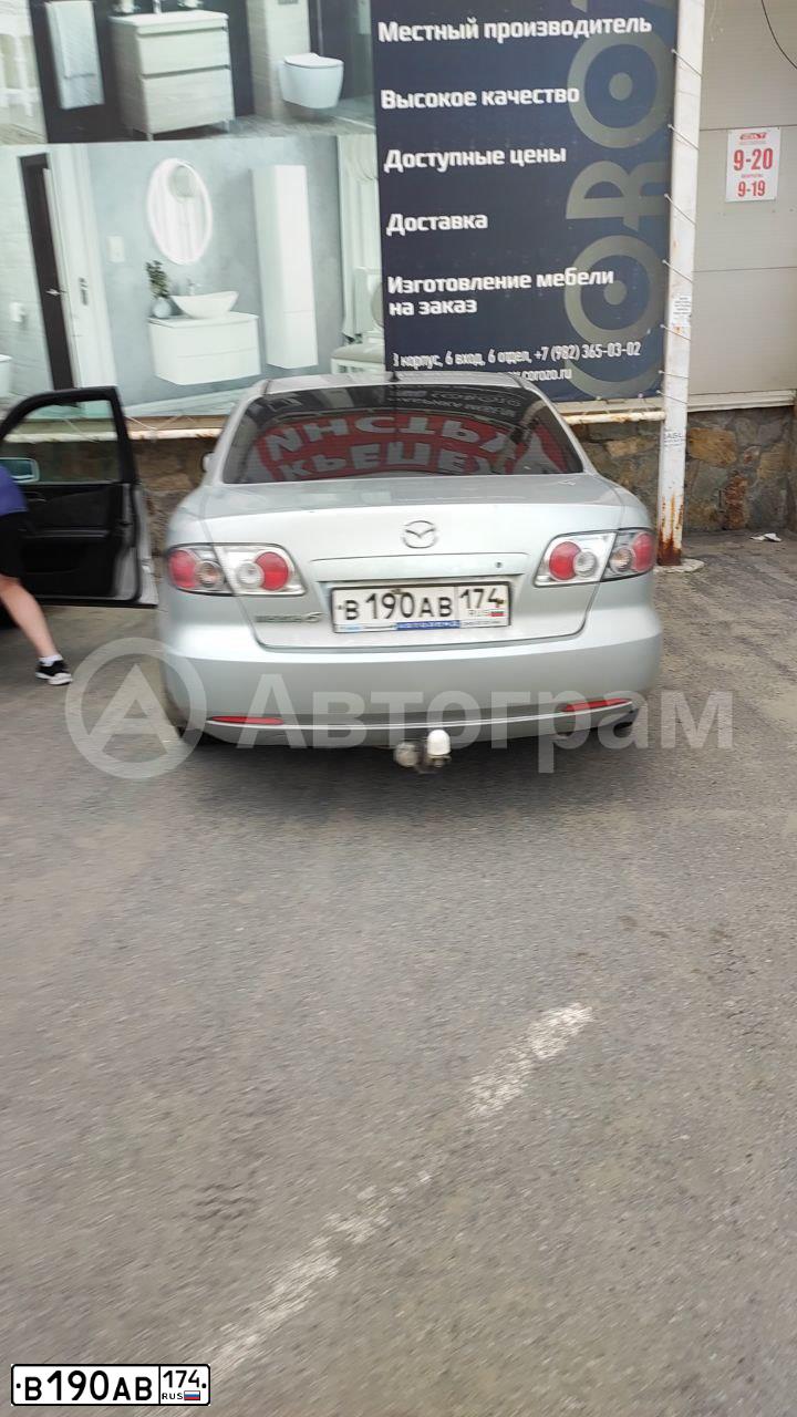 Фото автомобиля MAZDA 6, 2006 — госномер О111ОВ45. Цвет: Серебристый