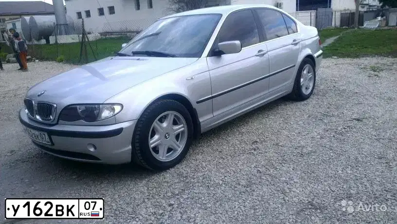 Фото автомобиля BMW SERIE 3, 2003 — госномер У162ВК07. Цвет: СЕРЕБРИСТЫЙ