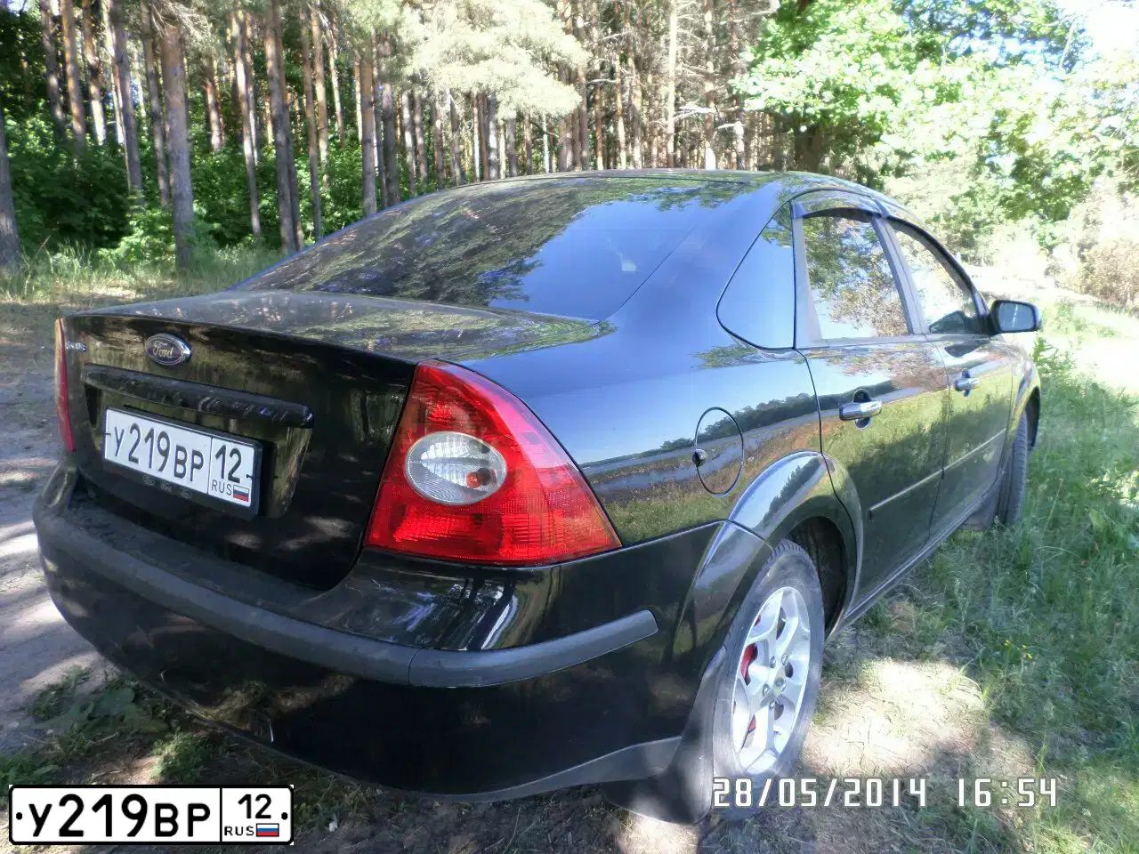 Фото автомобиля FORD D FOCUS, 2007 — госномер У219ВР12. Цвет: ЧЕРНЫЙ