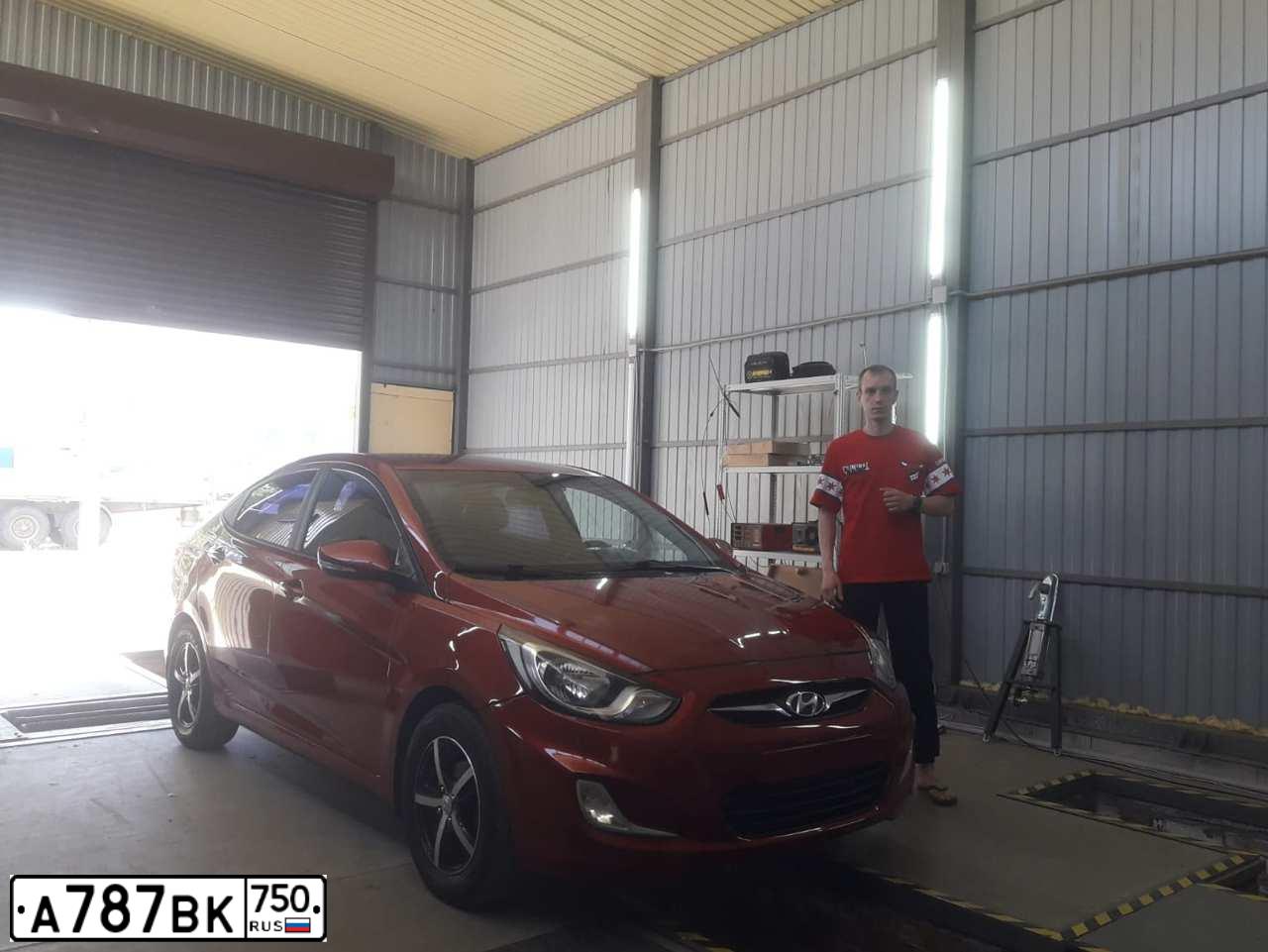 Фото автомобиля HYUNDAI SOLARIS, 2011 — госномер А787ВК750. Цвет: КРАСНЫЙ ГРАНАТ