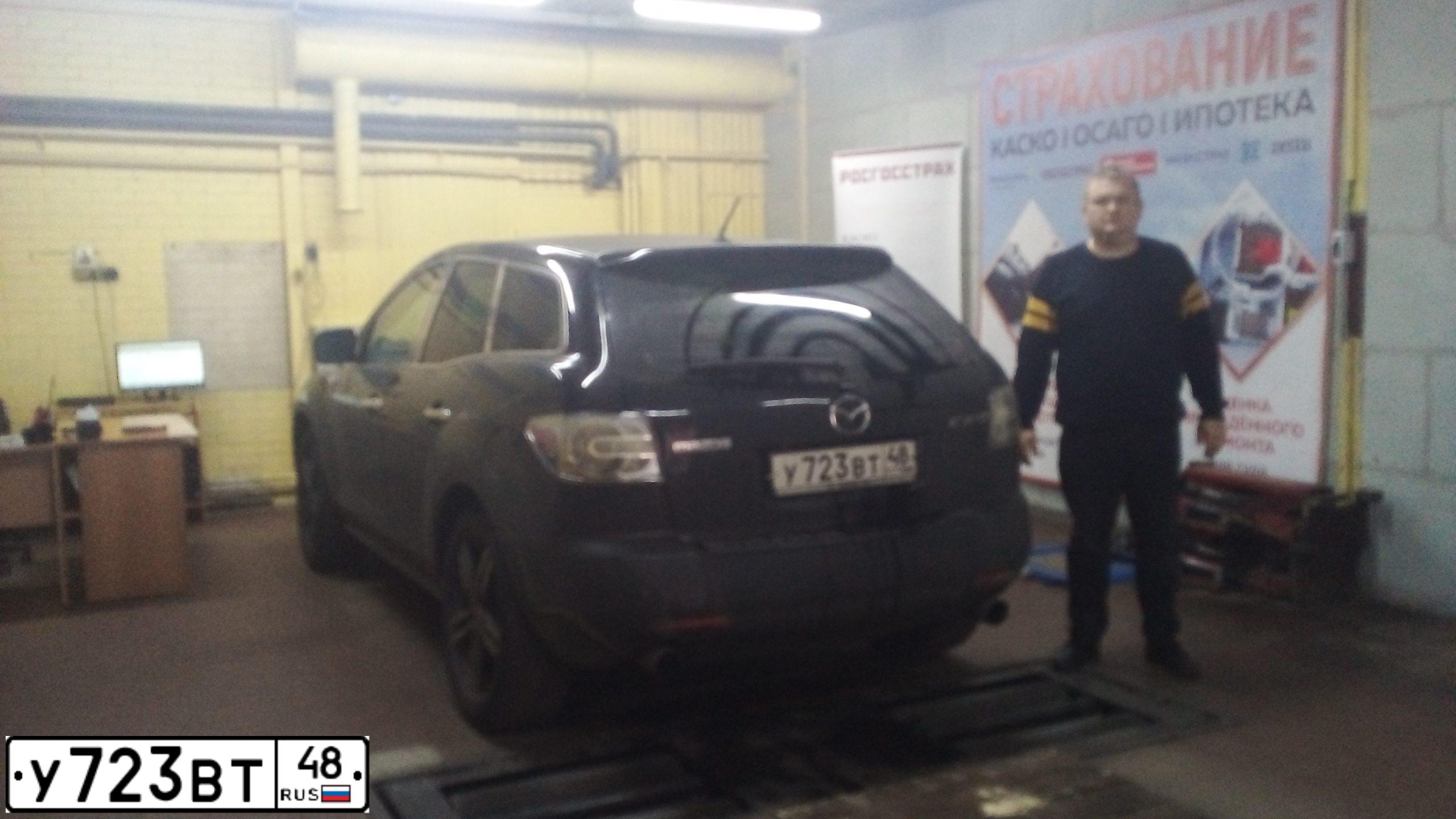 Фото автомобиля MAZDA CX-7, 2008 — госномер М290ХМ82. Цвет: ЧЕРНЫЙ