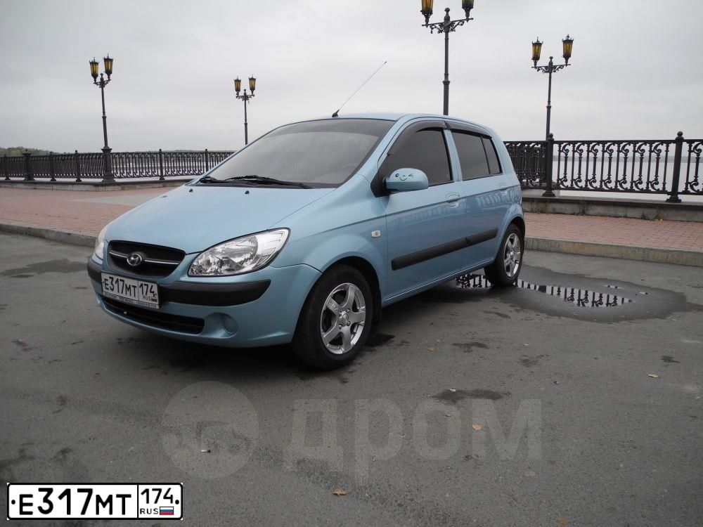 Фото автомобиля HYUNDAI GETZ, 2009 — госномер Е317МТ174. Цвет: ГОЛУБОЙ