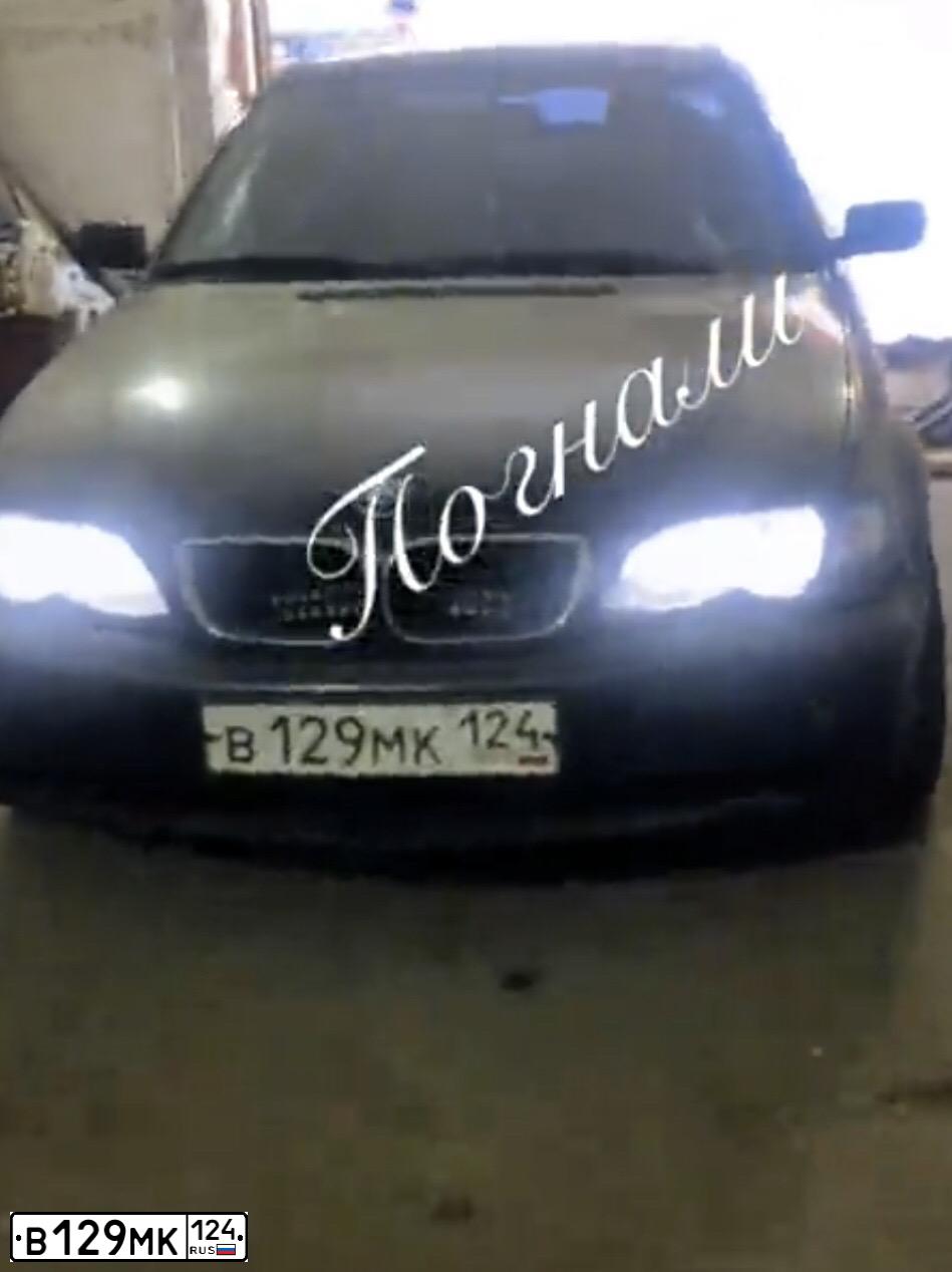 Фото автомобиля BMW W SERIE 3, 2003 — госномер В129МК124. Цвет: ЧЕРНЫЙ