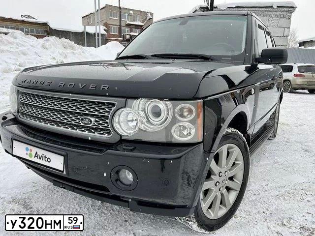 Фото автомобиля LAND ROVER RANGE ROVER, 2007 — госномер М784ОТ763. Цвет: ЧЕРНЫЙ