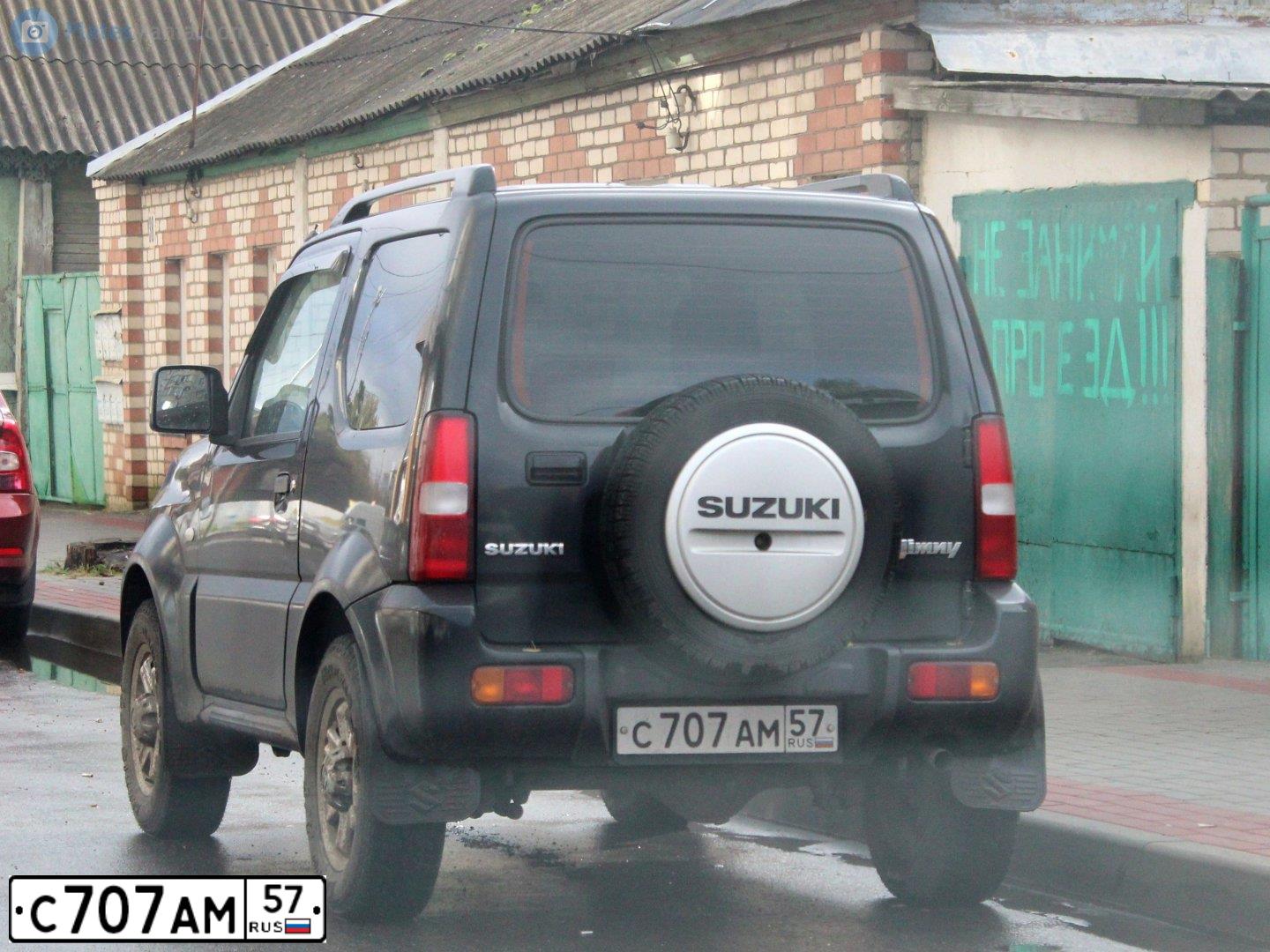 Фото автомобиля SUZUKI JIMNY, 2012 — госномер С515РЕ57. Цвет: ЧЕРНЫЙ