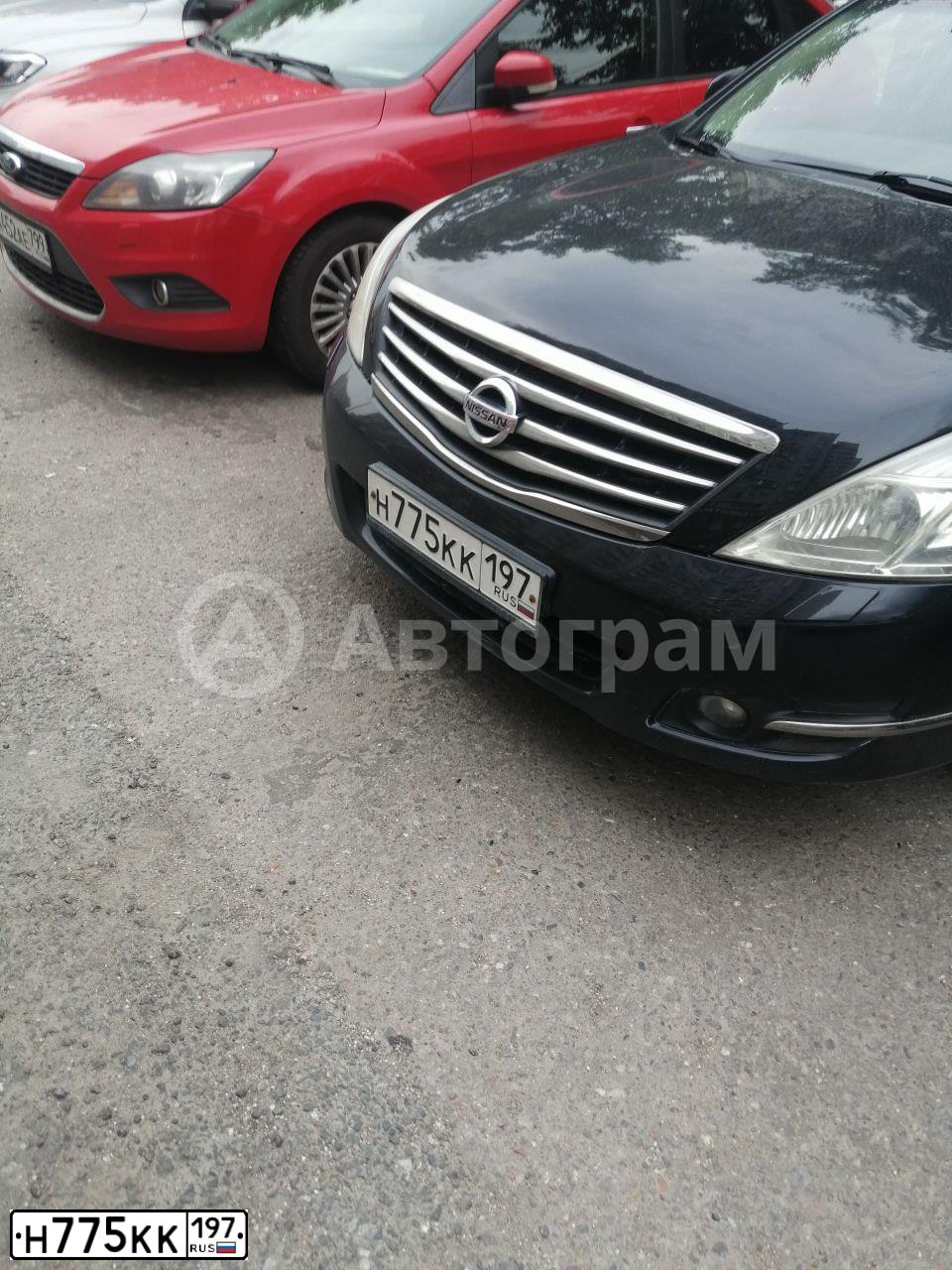 Фото автомобиля NISSAN TEANA, 2010 — госномер Н775КК197. Цвет: ЧЕРНЫЙ