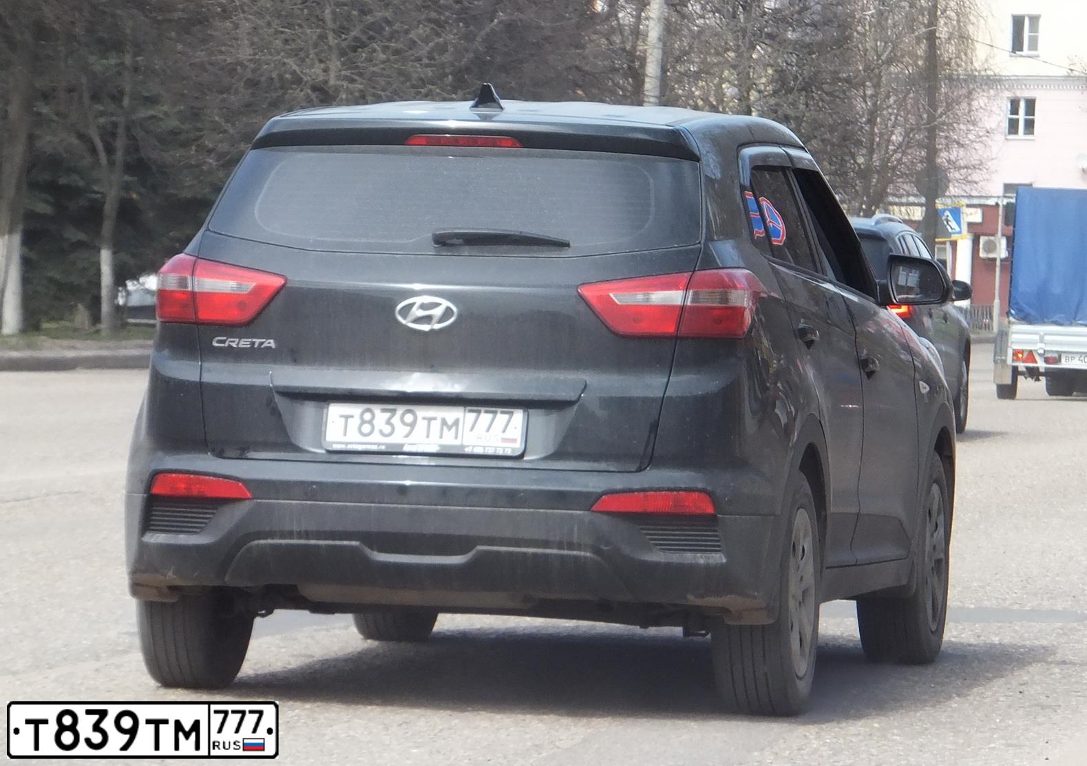 Фото автомобиля HYUNDAI CRETA, 2016 — госномер Р565ТЕ33. Цвет: ЧЕРНЫЙ