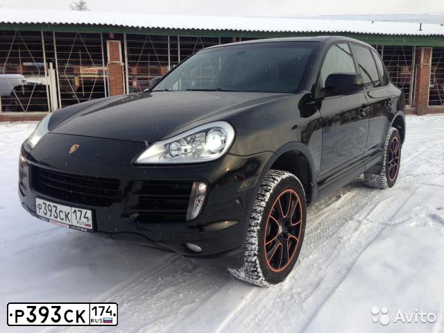 Фото автомобиля PORSCHE CAYENNE, 2008 — госномер Е269КЕ196. Цвет: ТЕМНО-ЗЕЛЕНЫЙ