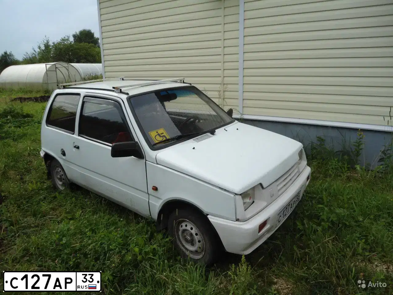 Фото автомобиля SEAZ OKA, 1997 — госномер М582ХВ33. Цвет: СЕРО-БЕЛЫЙ
