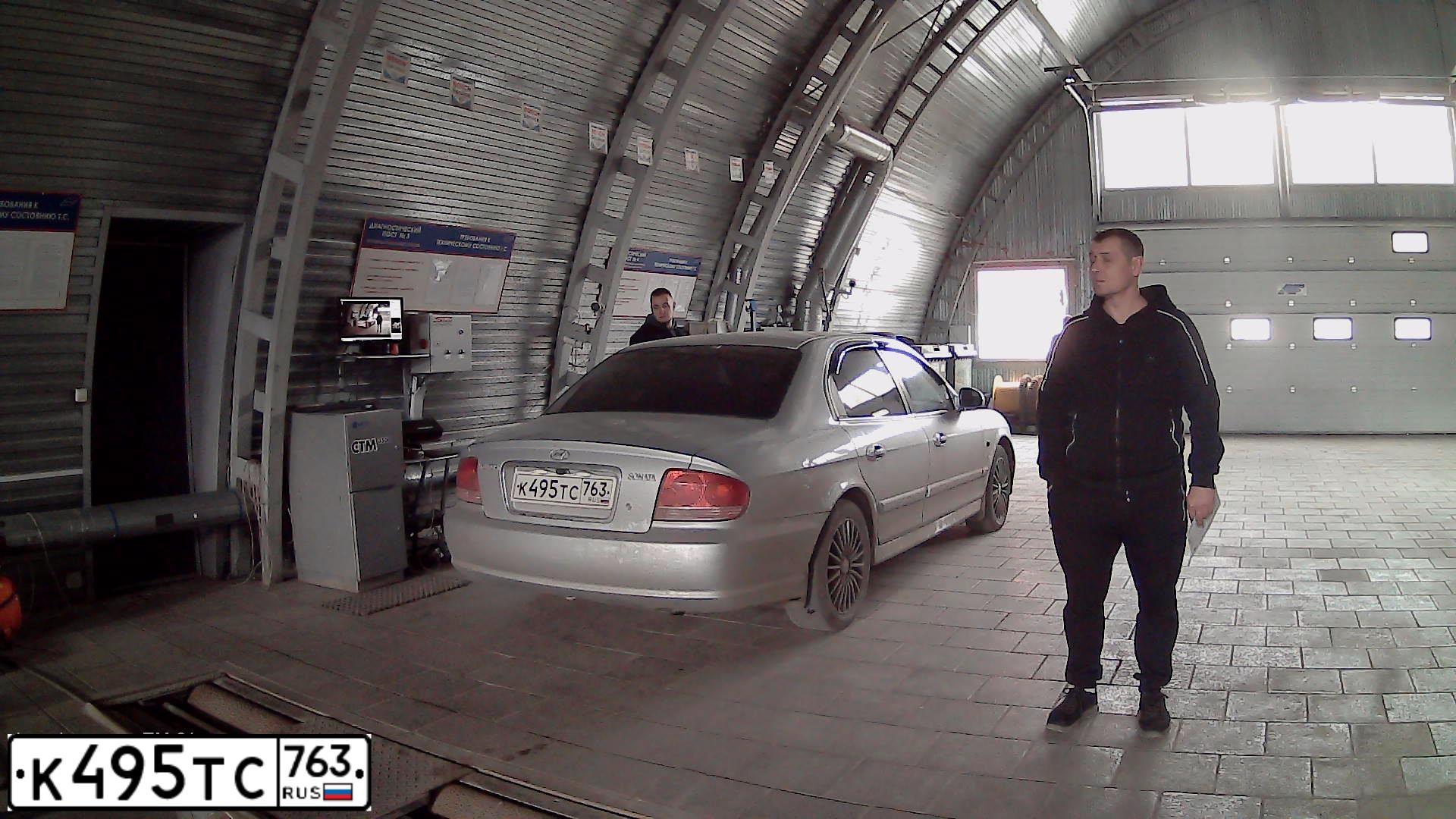 Фото автомобиля TAGAZ SONATA, 2005 — госномер К495ТС763. Цвет: Серебристый