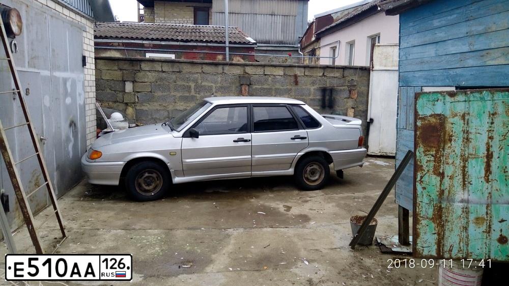 Фото автомобиля LADA 2115 SAMARA, 2002 — госномер Е510АА126. Цвет: СВЕТЛО-СЕРЕБ.МЕТАЛЛ.