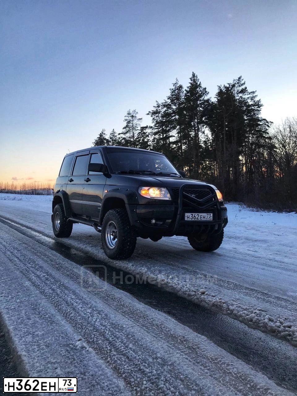 Фото автомобиля UAZ 3163 PATRIOT, 2011 — госномер Н362ЕН73. Цвет: ЧЕРНЫЙ