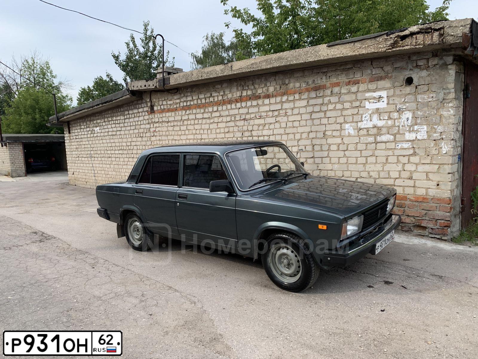 Фото автомобиля LADA 2105, 2010 — госномер Р931ОН62. Цвет: СЕРО-СИНЕ-ЗЕЛЕНЫЙ