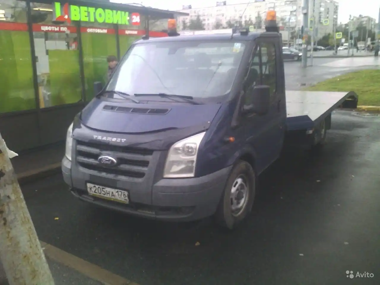 Фото автомобиля FORD TRANSIT, 2008 — госномер С154ОТ797. Цвет: Темно-синий