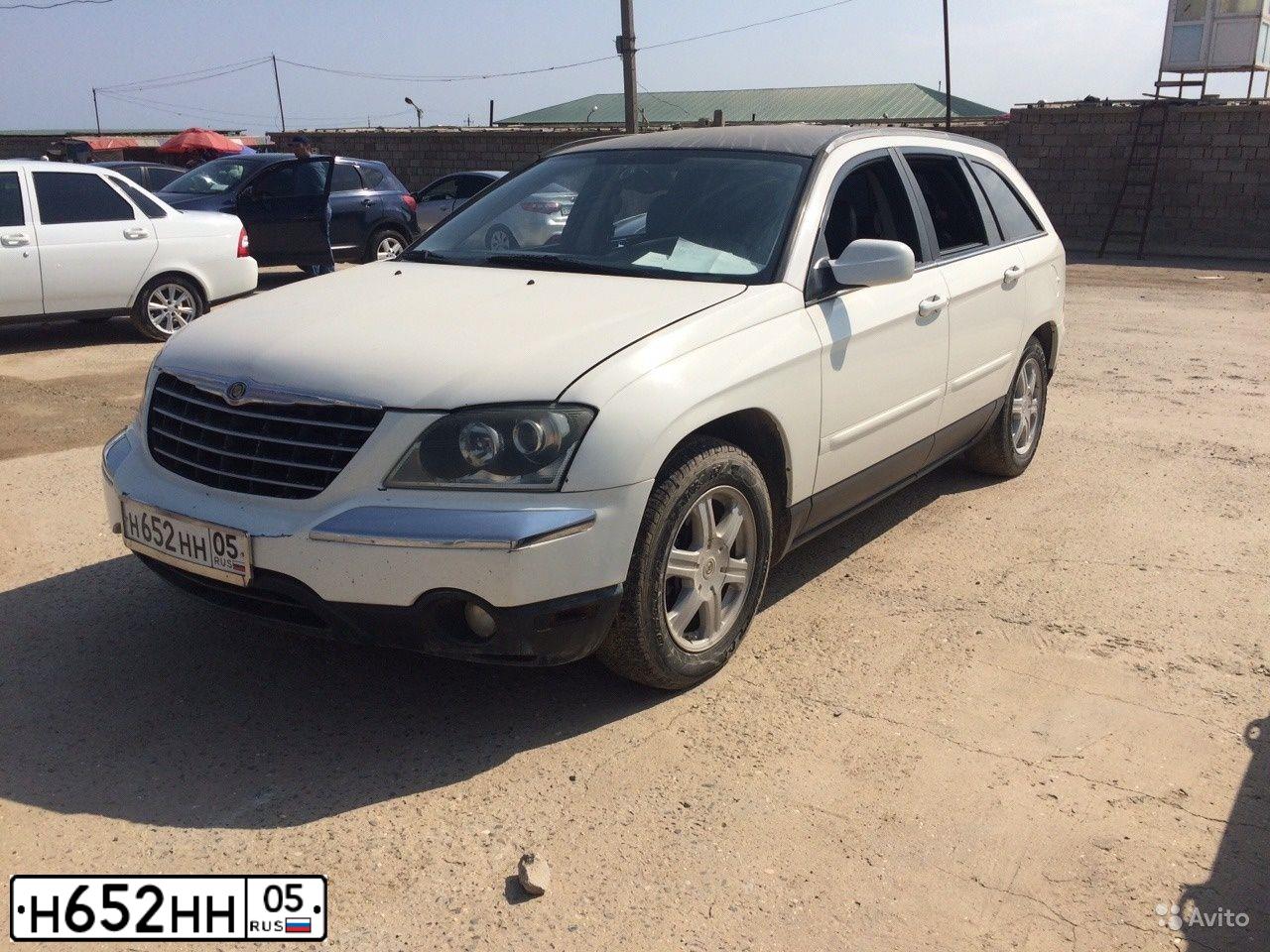 Фото автомобиля CHRYSLER PACIFICA, 2004 — госномер В558ТС26. Цвет: Белый