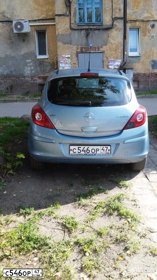Фото автомобиля OPEL CORSA, 2007 — госномер С546ОР47. Цвет: СВЕТЛО-ГОЛУБОЙ