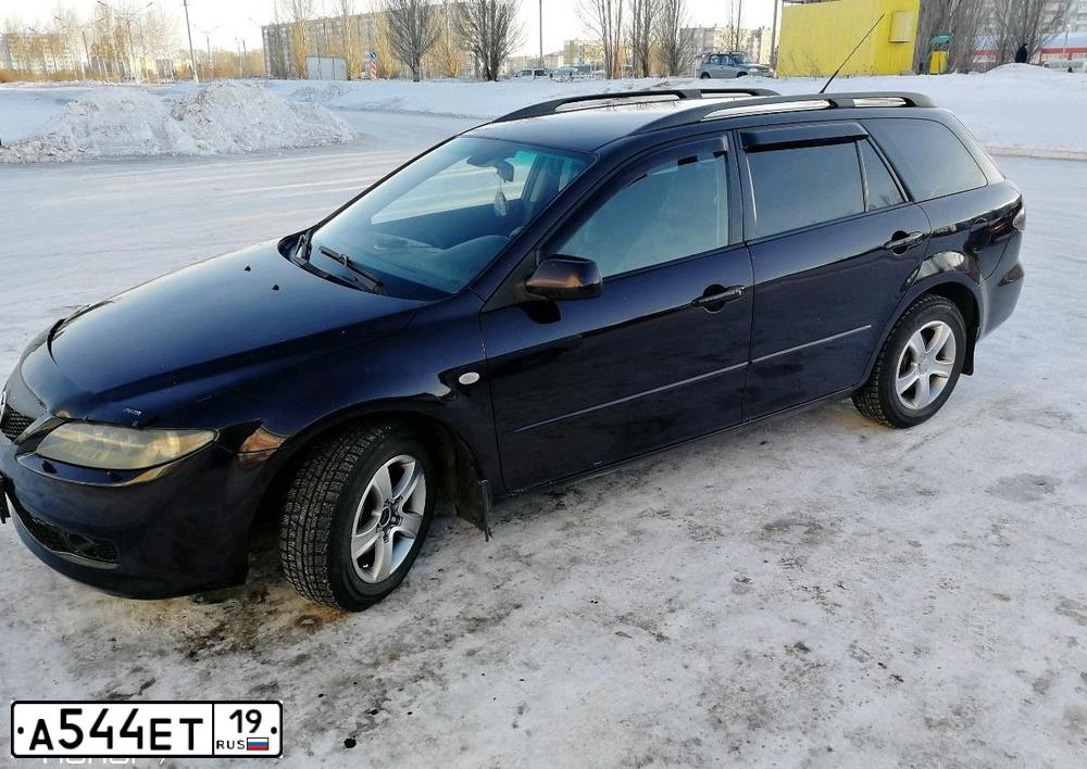 Фото автомобиля MAZDA 6, 2005 — госномер А544ЕТ19. Цвет: ТЕМНО-ВИШНЕВЫЙ