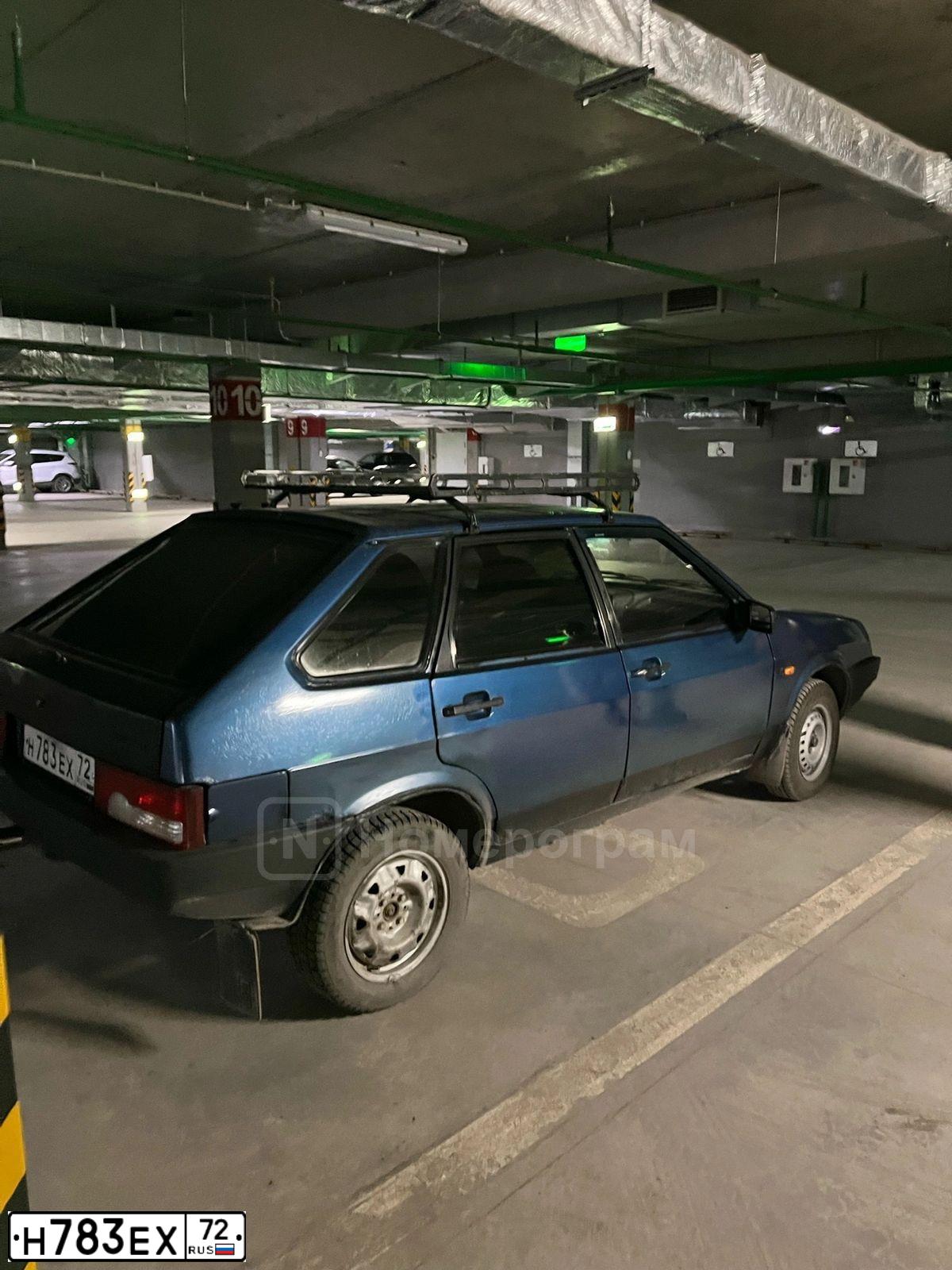 Фото автомобиля LADA 2109 SAMARA, 2004 — госномер Н783ЕХ72. Цвет: Сине-зеленый