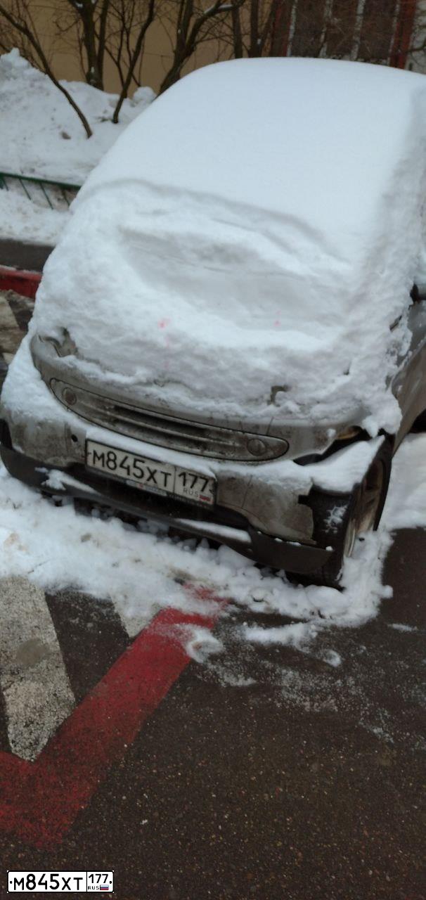 Фото автомобиля SMART FORTWO, 2003 — госномер М845ХТ177. Цвет: СВЕТЛО-СЕРЫЙ