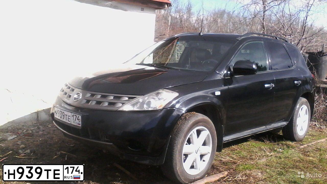 Фото автомобиля NISSAN MURANO, 2005 — госномер О654РТ124. Цвет: ЧЕРНЫЙ