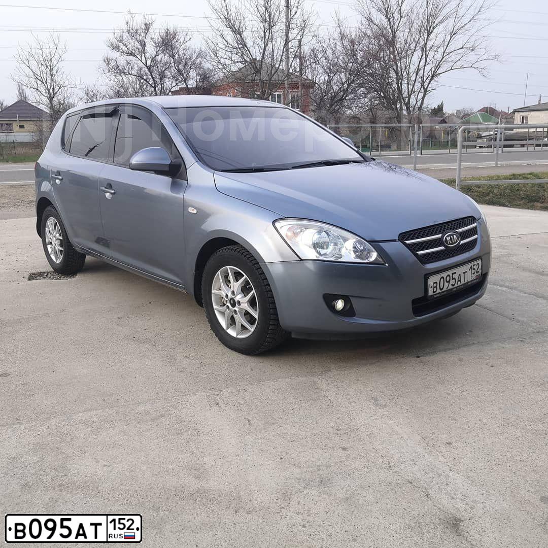 Фото автомобиля KIA CEE'D, 2007 — госномер А650ВВ152. Цвет: Серо-Синий