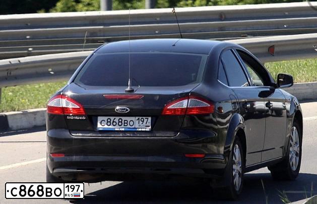 Фото автомобиля FORD MONDEO, 2010 — госномер С868ВО197. Цвет: ЧЕРНЫЙ