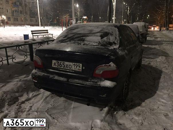 Фото автомобиля HYUNDAI ACCENT, 1998 — госномер О761ОР48. Цвет: синий