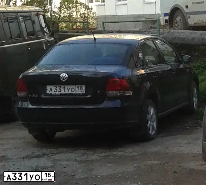 Фото автомобиля VOLKSWAGEN POLO, 2013 — госномер К767ТТ159. Цвет: ЧЕРНЫЙ