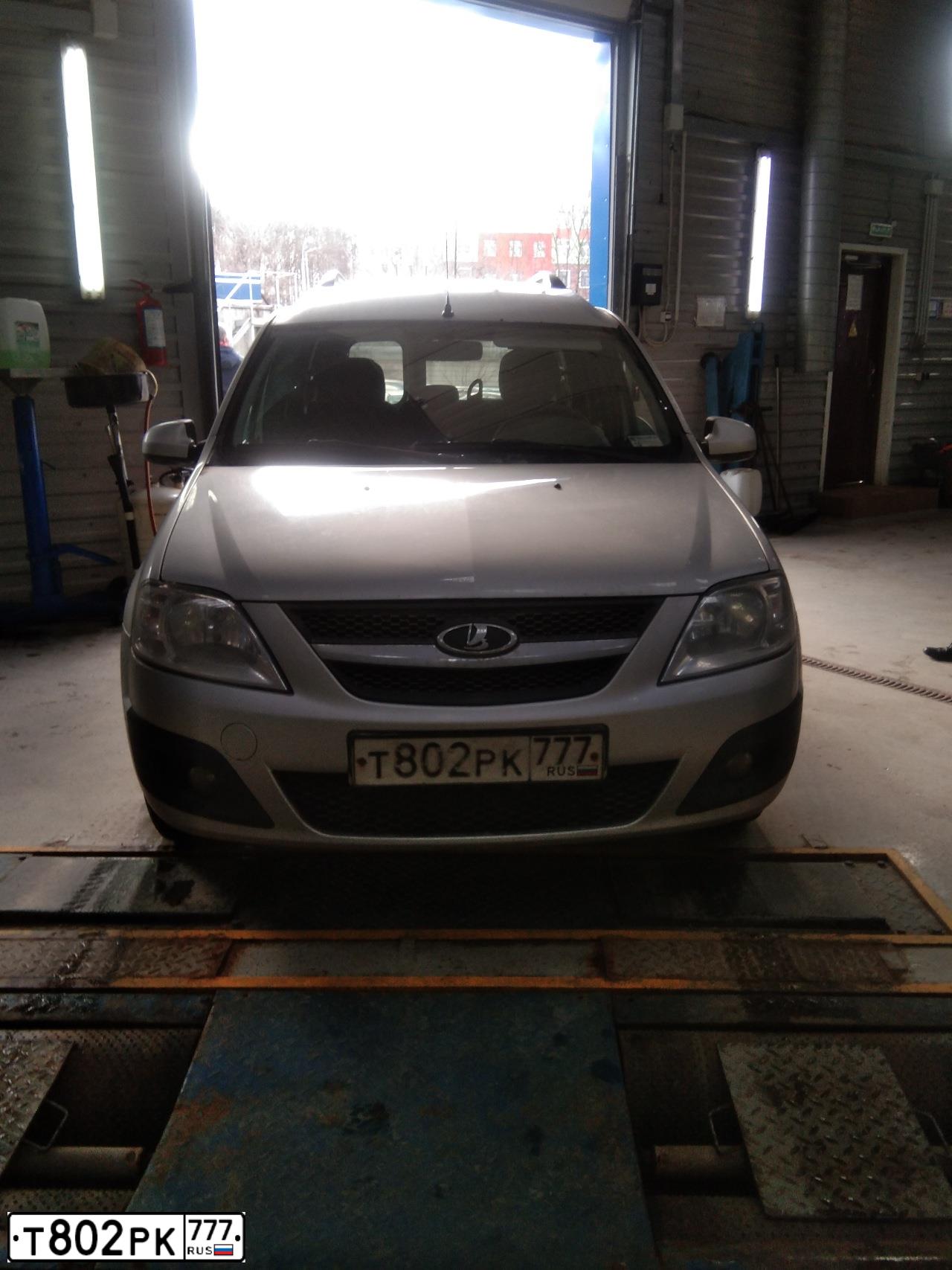 Фото автомобиля LADA LARGUS, 2015 — госномер Т802РК777. Цвет: Серебристый