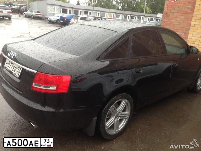 Фото автомобиля AUDI A6, 2001 — госномер А500АЕ73. Цвет: ЧЕРНЫЙ