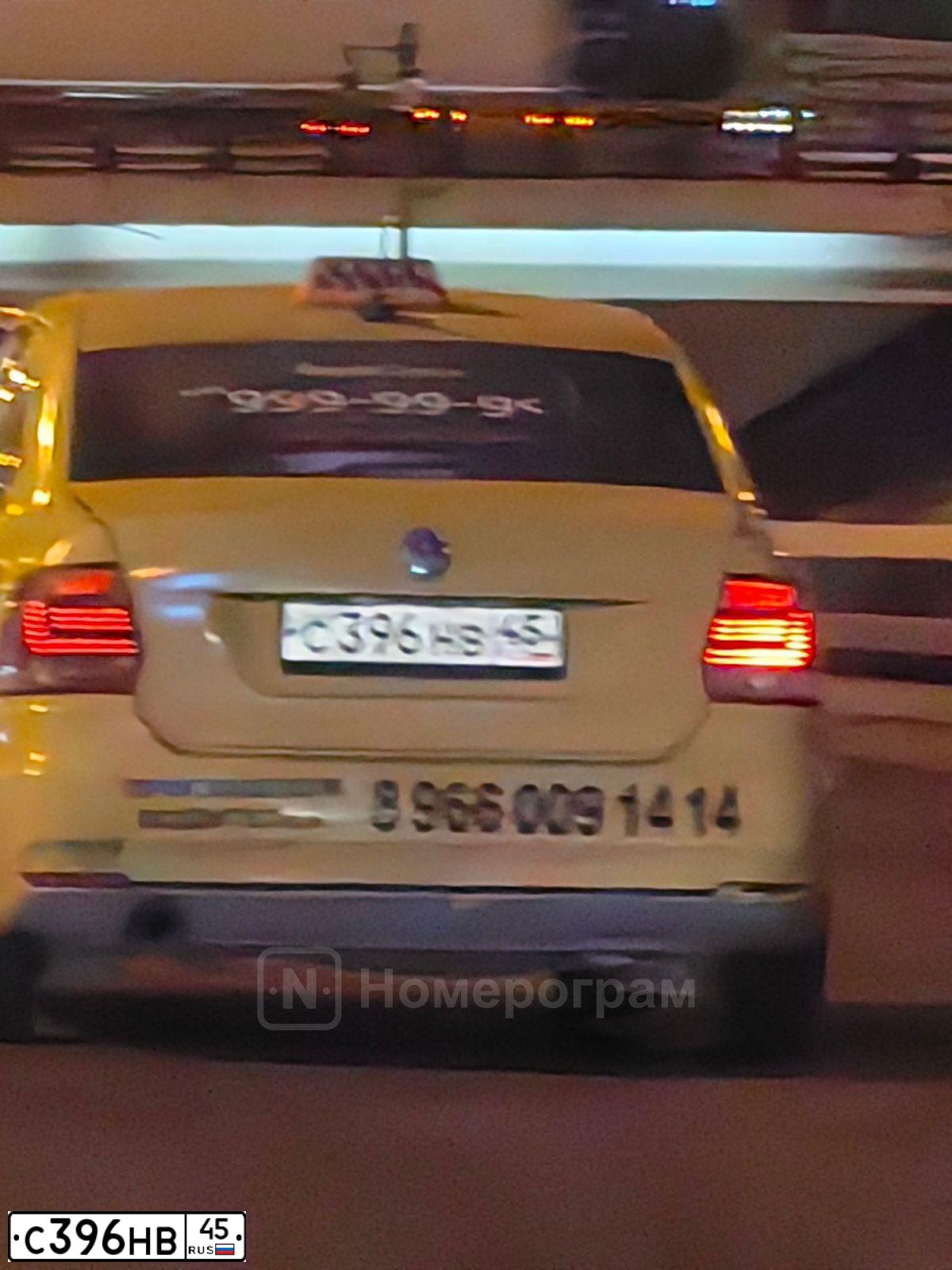Фото автомобиля VOLKSWAGEN POLO, 2018 — госномер С396НВ45. Цвет: ЖЁЛТЫЙ