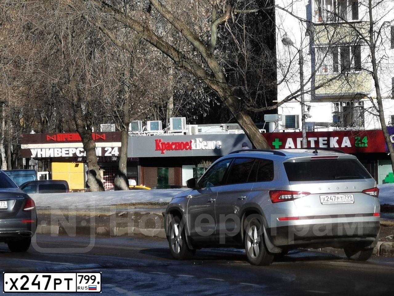 Фото автомобиля SKODA KODIAQ, 2020 — госномер Х247РТ799. Цвет: СЕРЫЙ
