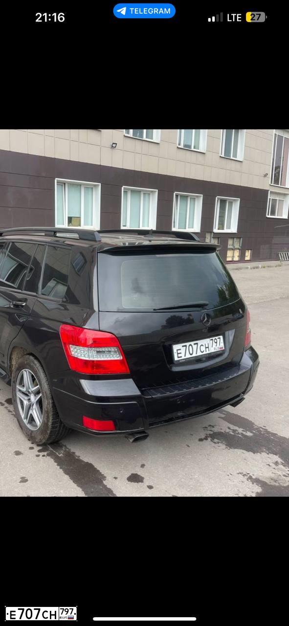 Фото автомобиля MERCEDES GLK-KLASSE, 2009 — госномер Е707СН797. Цвет: ЧЕРНЫЙ