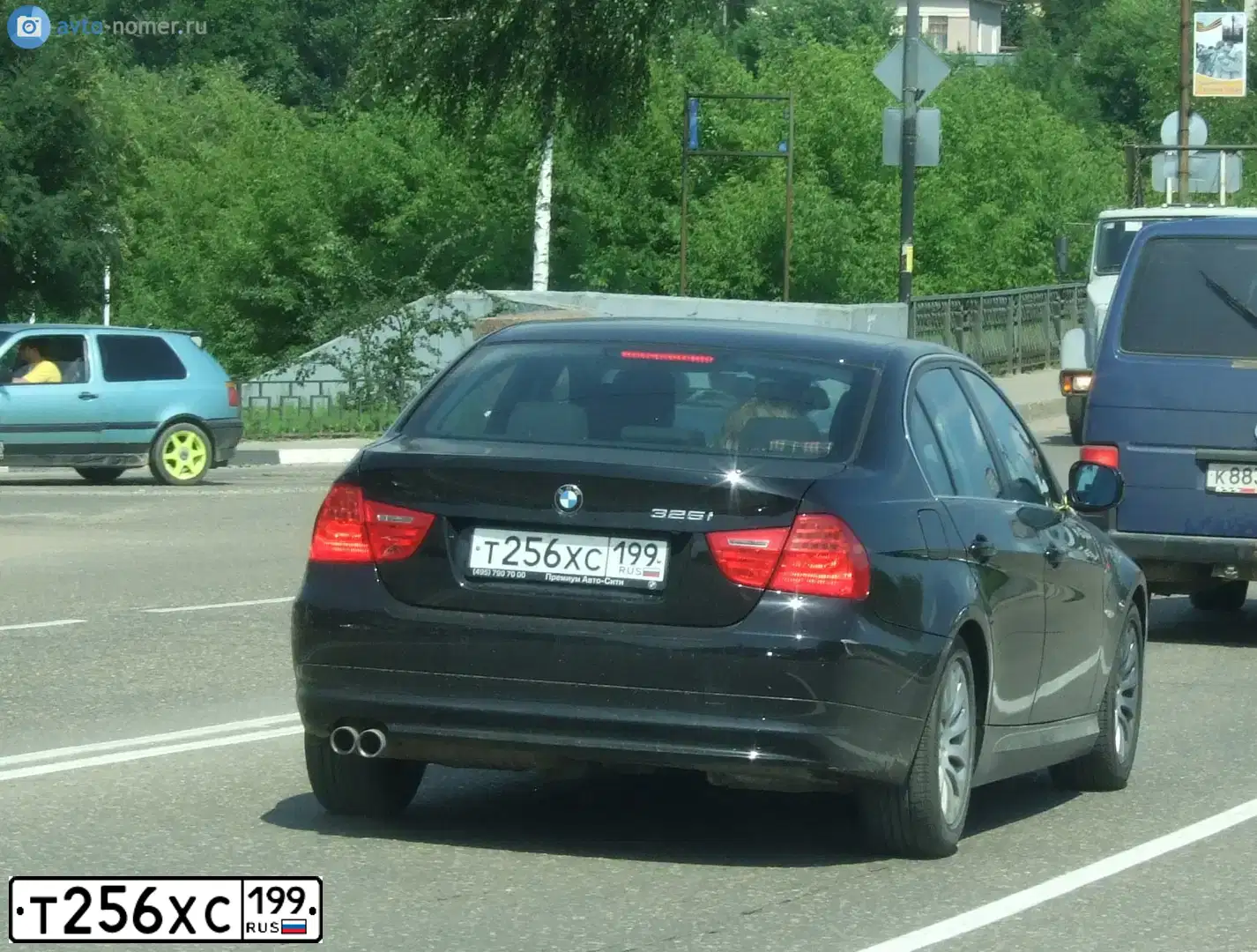Фото автомобиля BMW SERIE 3, 2008 — госномер Т256ХС199. Цвет: ЧЕРНЫЙ