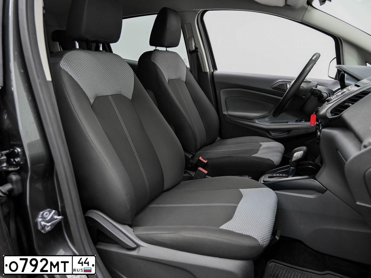 Фото автомобиля FORD ECOSPORT, 2017 — госномер О792МТ44. Цвет: Серый