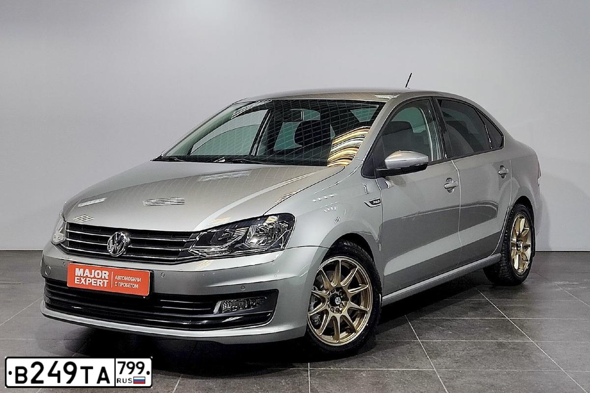 Фото автомобиля VOLKSWAGEN POLO, 2020 — госномер В249ТА799. Цвет: СЕРЫЙ
