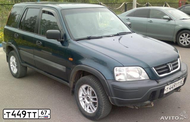 Фото автомобиля HONDA CR-V, 1997 — госномер Т239ОС78. Цвет: ТЕМНО-ЗЕЛЕНЫЙ
