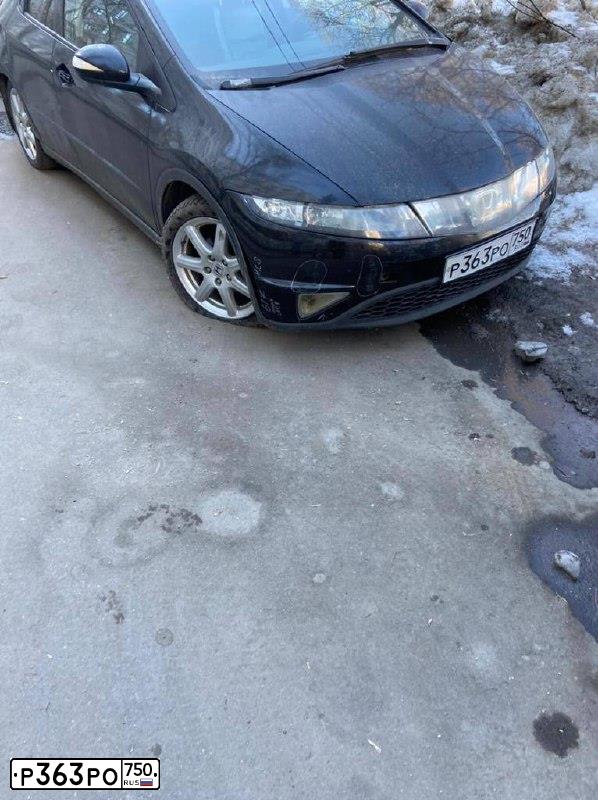 Фото автомобиля HONDA CIVIC, 2008 — госномер Т698УУ799. Цвет: ЧЕРНЫЙ