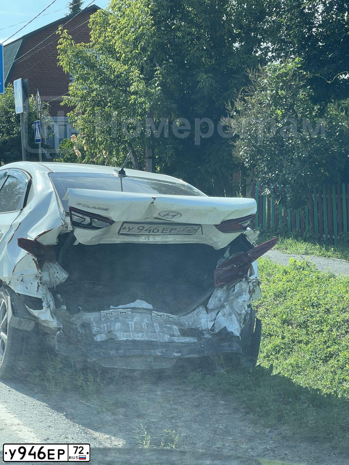 Фото автомобиля HYUNDAI SOLARIS, 2018 — госномер У946ЕР72. Цвет: Белый