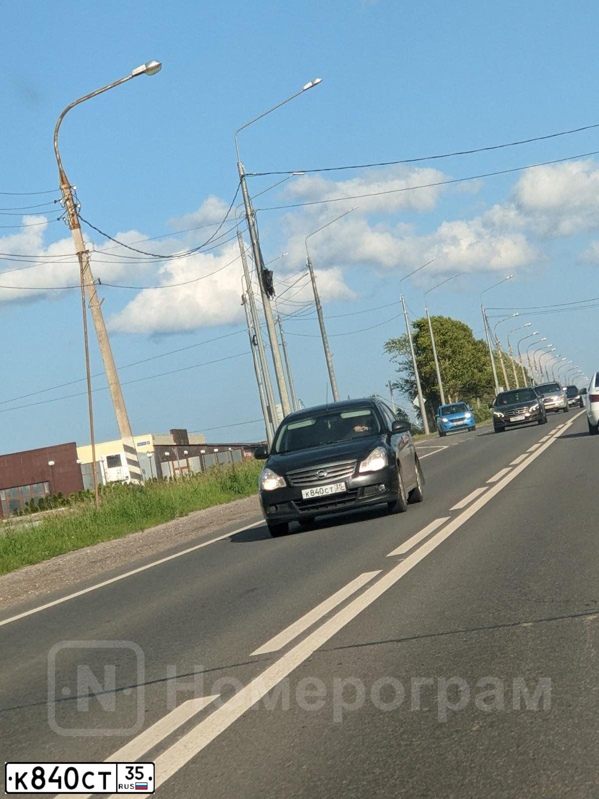 Фото автомобиля NISSAN ALMERA /AVTOVAZ/, 2015 — госномер К840СТ35. Цвет: ЧЕРНЫЙ