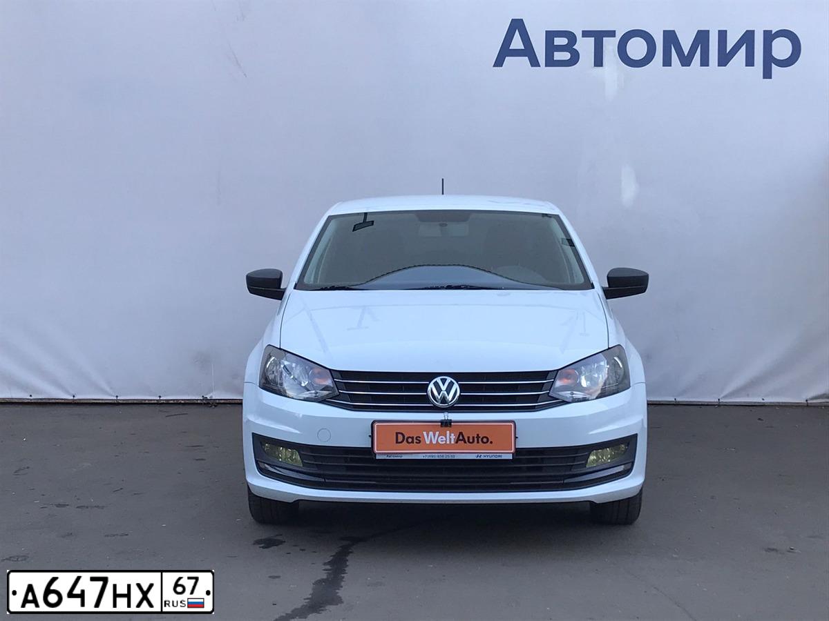 Фото автомобиля VOLKSWAGEN POLO, 2018 — госномер О059ЕА71. Цвет: Белый