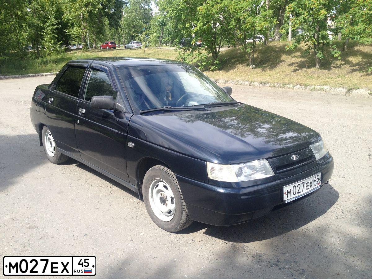 Фото автомобиля LADA 2110, 2005 — госномер М027ЕХ45. Цвет: ГРАФИТОВЫЙ МЕТАЛЛИК