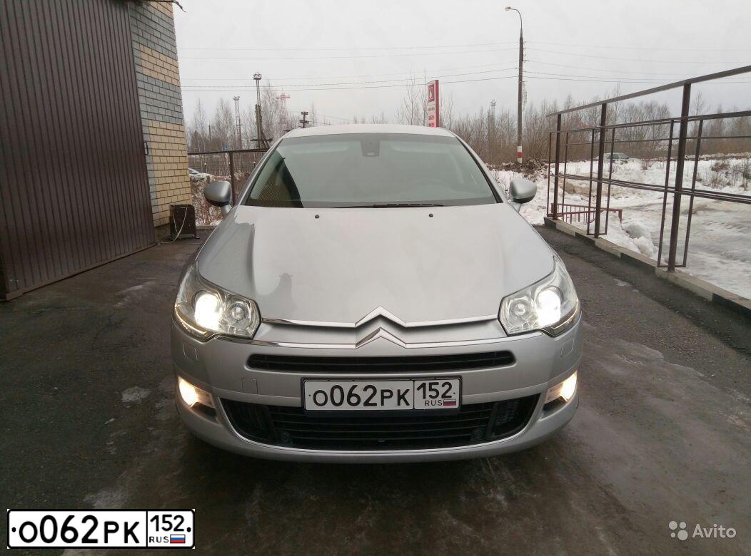 Фото автомобиля CITROEN C5, 2012 — госномер О062РК152. Цвет: Серебристый