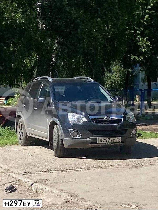 Фото автомобиля OPEL ANTARA, 2012 — госномер Н297ЕУ73. Цвет: ЧЕРНЫЙ