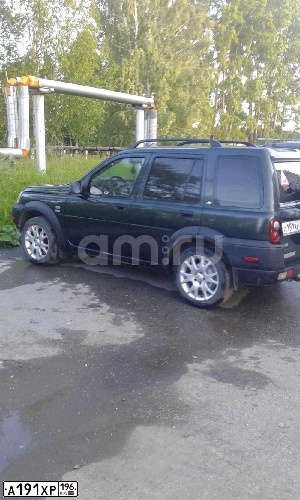 Фото автомобиля LANDROVER FREELANDER, 2003 — госномер А191ХР196. Цвет: ТЕМНО-ЗЕЛЕНЫЙ