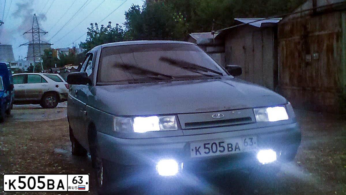 Фото автомобиля LADA 2110, 2002 — госномер К505ВА63. Цвет: золотисто-серый