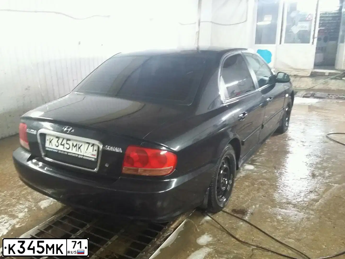 Фото автомобиля TAGAZ Z SONATA, 2008 — госномер К345МК71. Цвет: ЧЕРНЫЙ