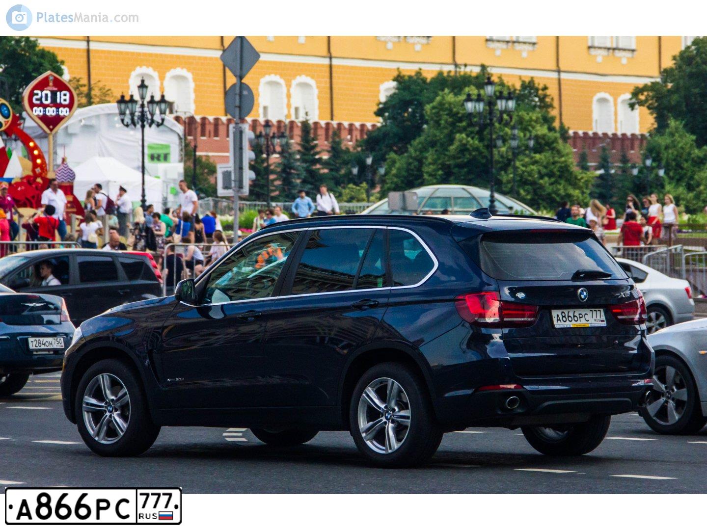 Фото автомобиля BMW X5, 2016 — госномер А291КМ799. Цвет: синий
