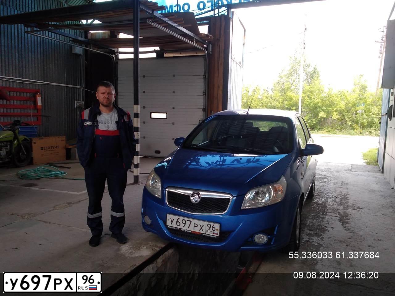 Фото автомобиля DAEWOO KALOS, 2009 — госномер Е847НК45. Цвет: синий